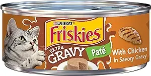 Friskies Extra Gravy Pate with Chicken in Savory Gravy Canned Cat Food