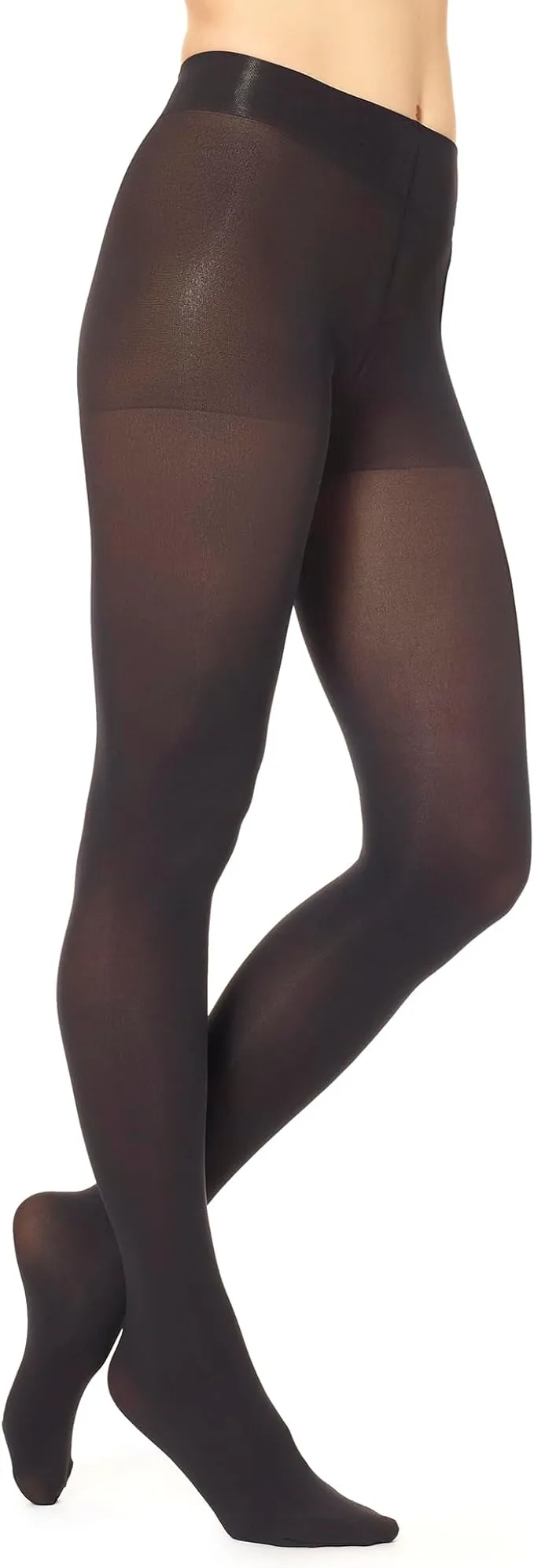 Hue Super Opaque Control Top Tights 4 / Black