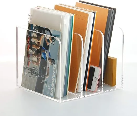 SANRUI Clear Acrylic Magazine File Holder