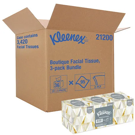 Boutique, 2 Ply Facial Tissue, 12 Boxes, 95 Sheets per Box