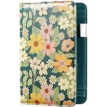 Blue Daisies Floral Server Book for Waitresses