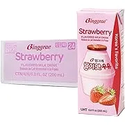 Binggrae Strawberry Flavored Milk - 6.8 Fl Oz (Pack of 6)