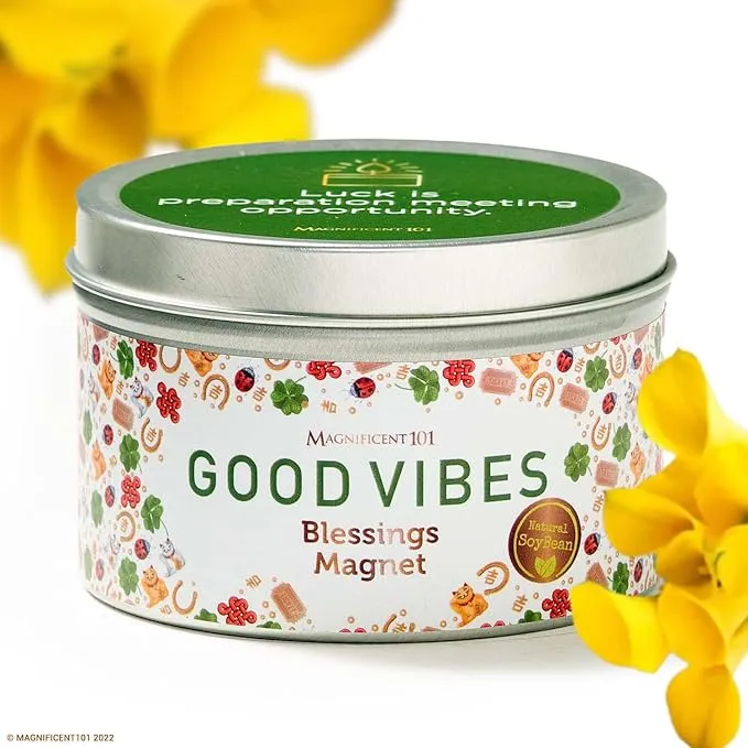 Good vibes Aromatherapy Candle Blessings Magnet Magnificent 101