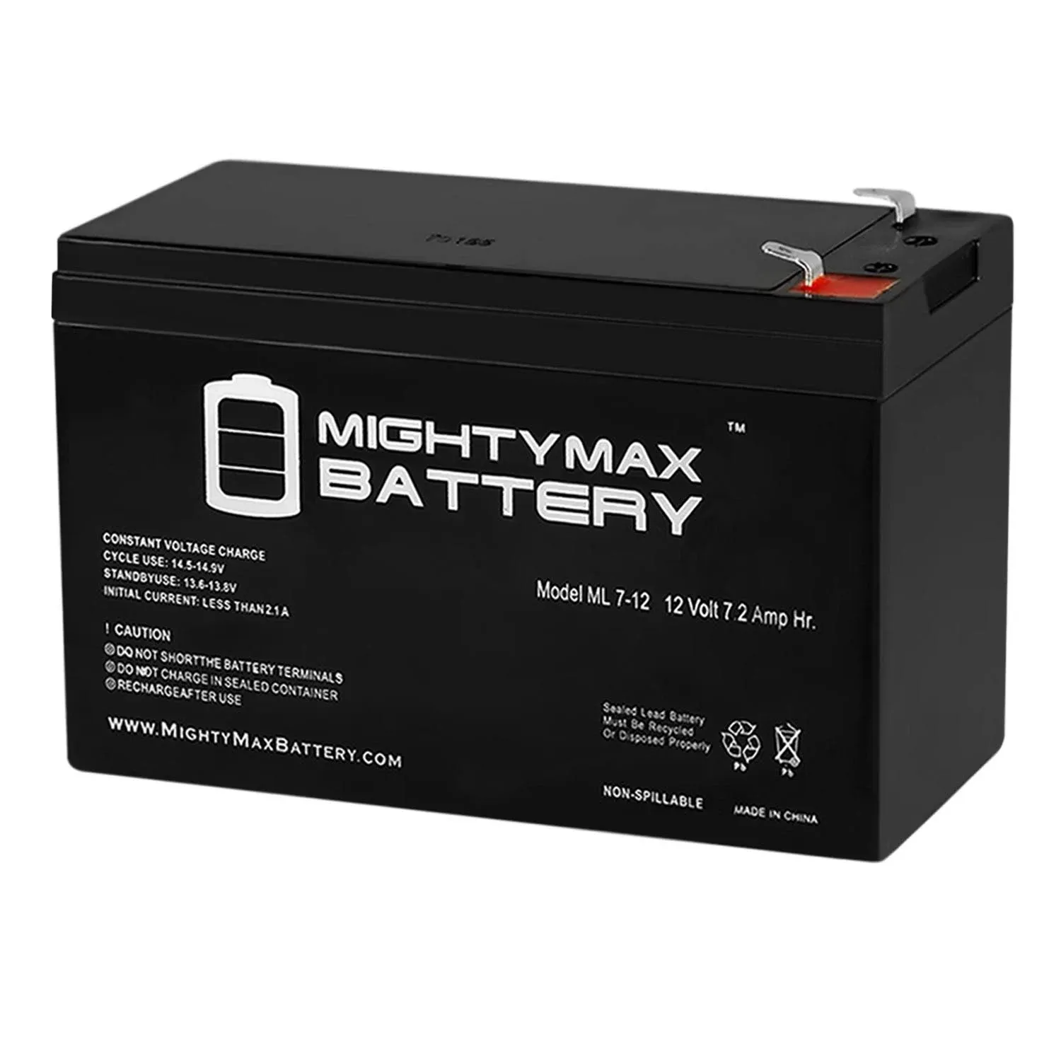 12V 7Ah SLA Battery Replacement for Bright Way Group BW 1270