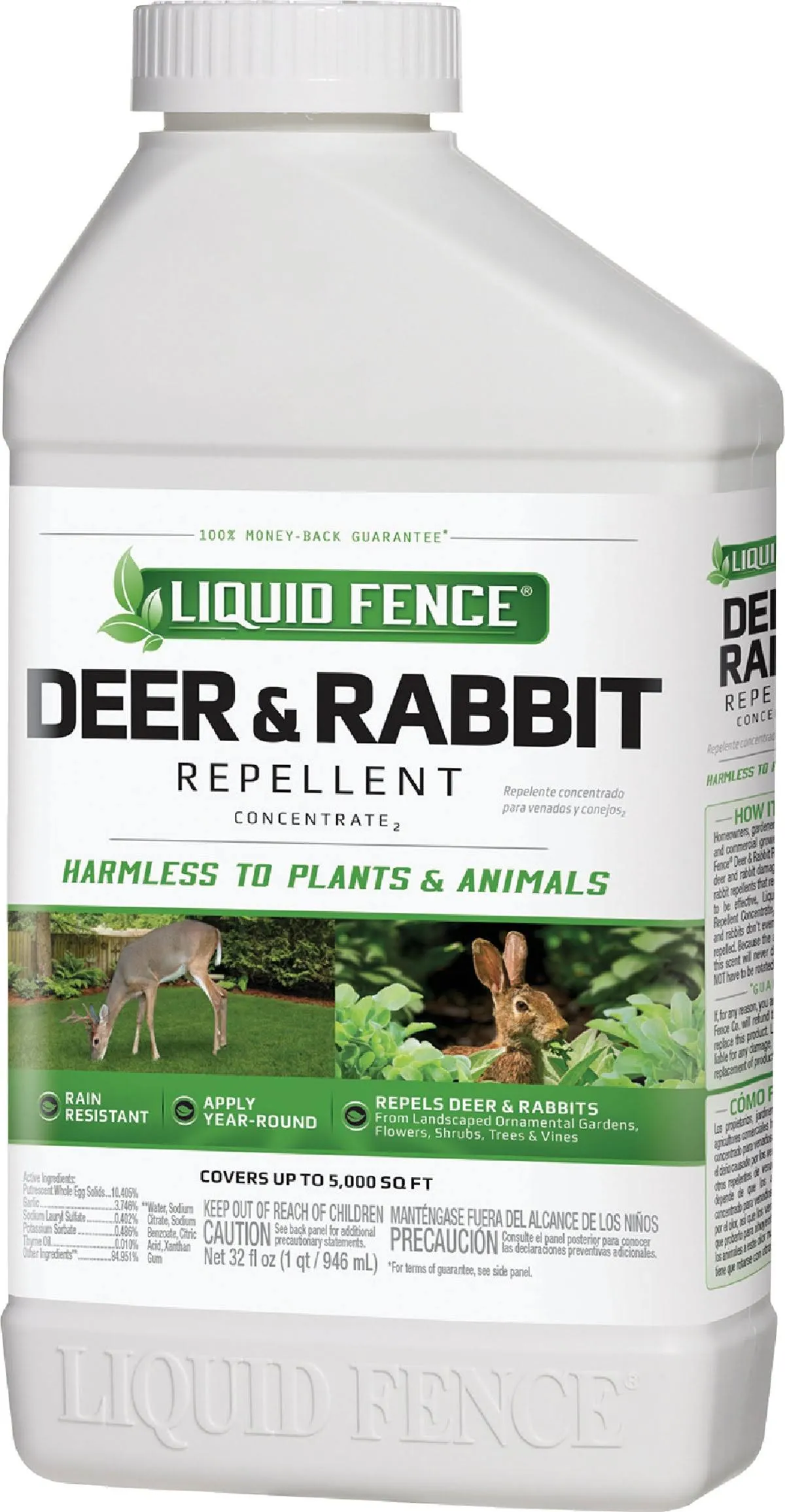 Liquid Fence Concentrate Deer and Rabbits ~ 2.5 Gallons