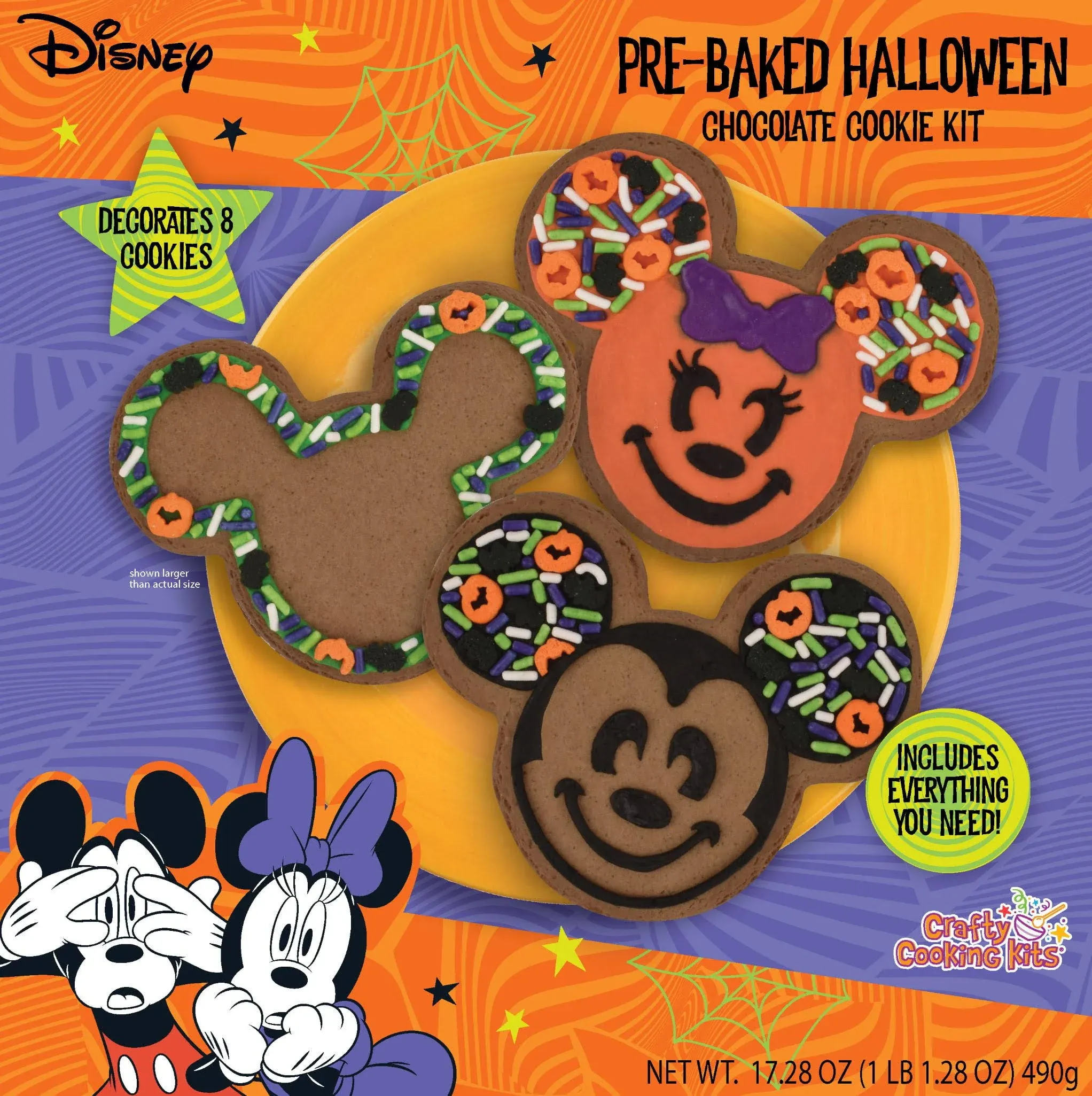 Disney's Mickey and Minnie Pre-Baked Halloween Chocolate Cookie Kit