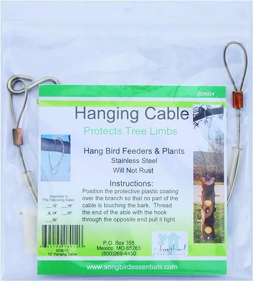 Stainless Steel Bird Feeder Hanging Cable 36 IN