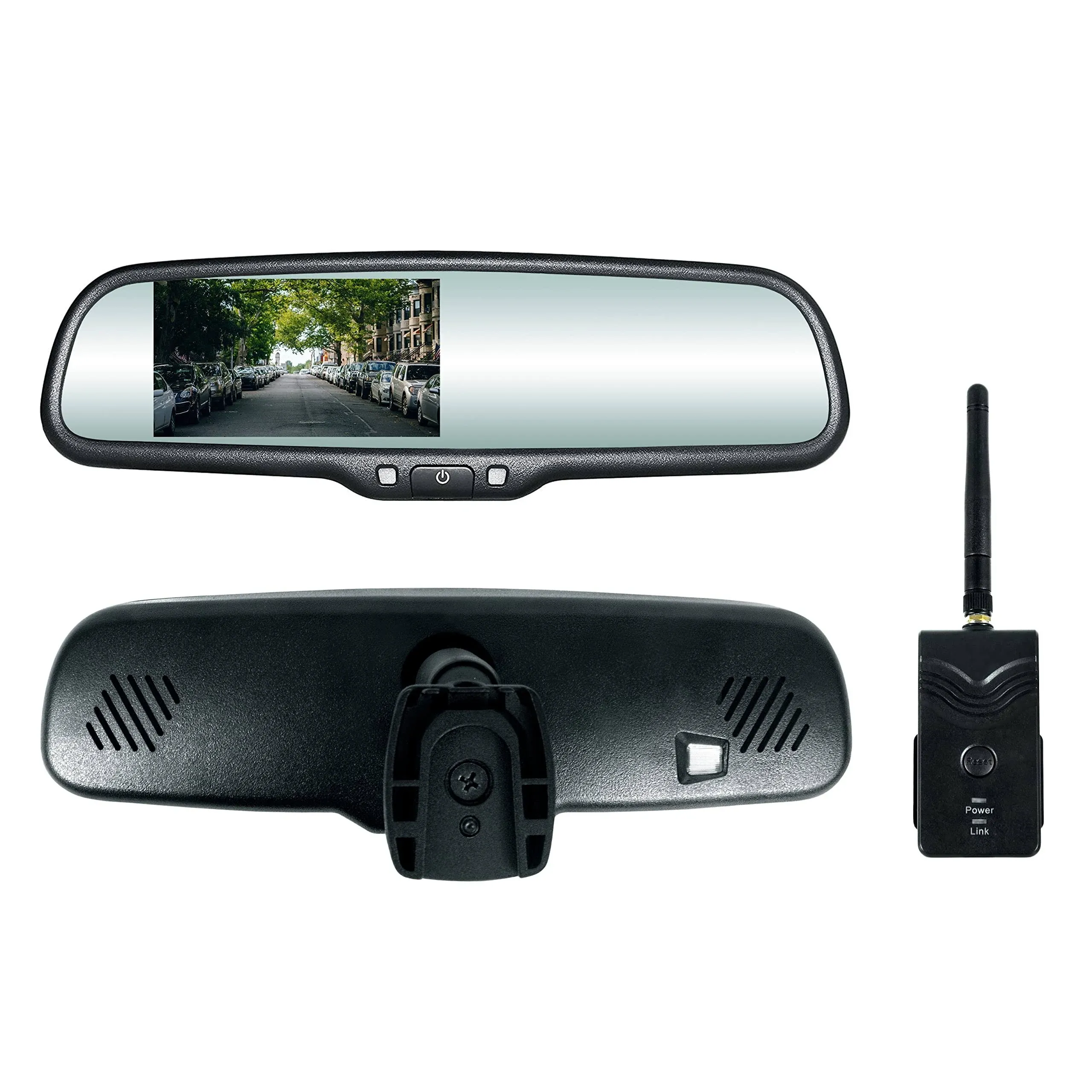 Master Tailgaters OEM Rear View Mirror with 4.3" High Brightness LCD & Wireless ...