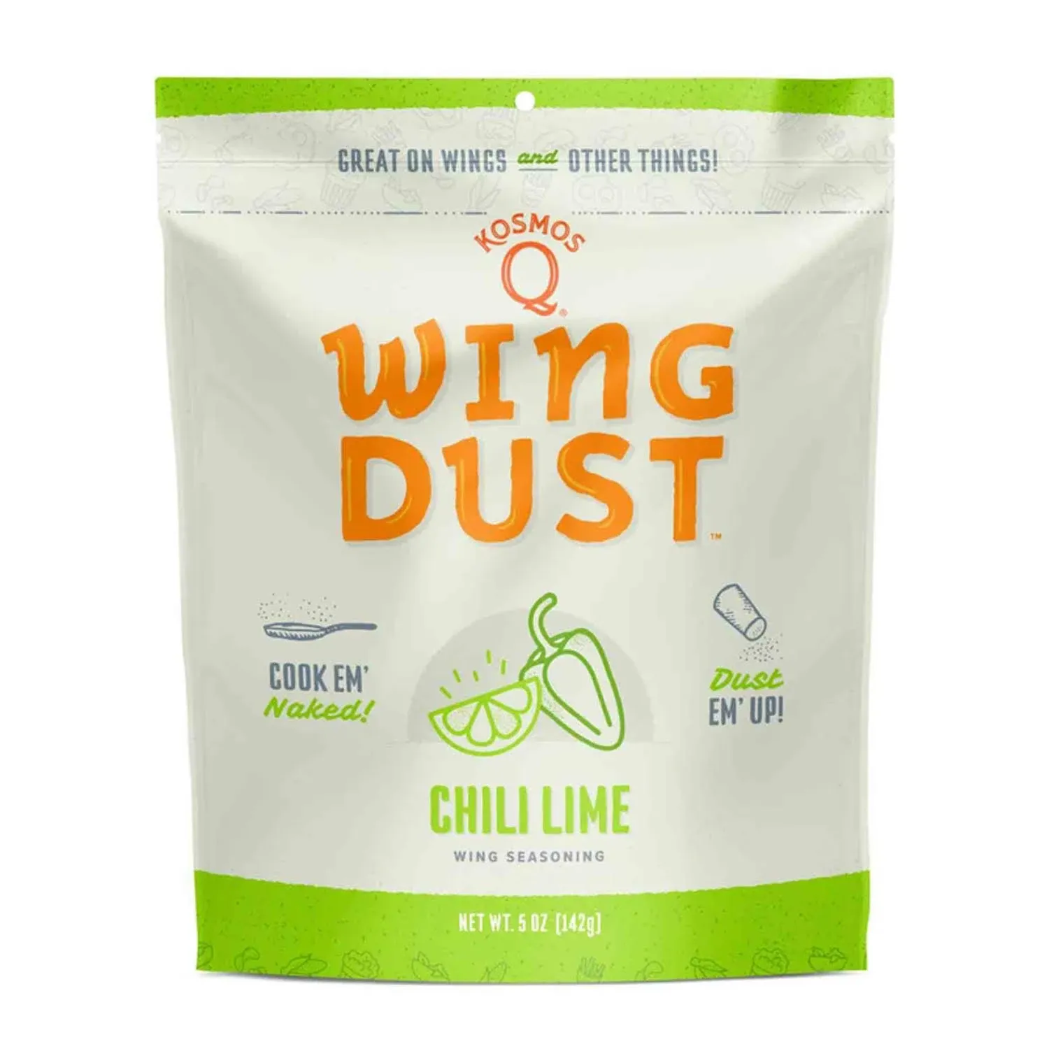 Kosmos Q Wing Dust Chili Lime BBQ Seasoning 5 oz