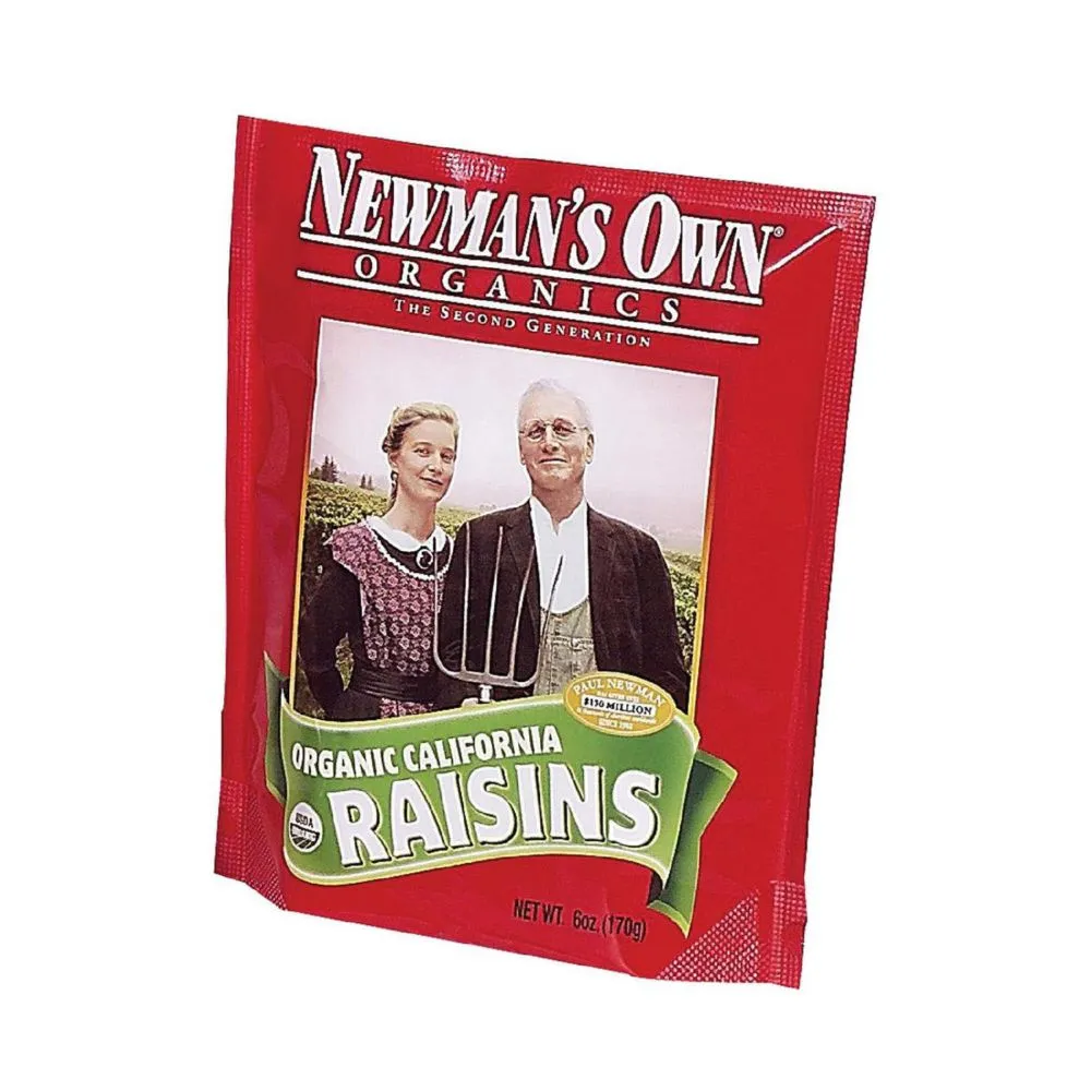 Newman's Own Organics California - Raisins - Case of 12 - 6 oz.