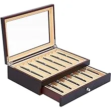 Pen Display Box Wood Pen Storage Organizer Box 23 Slot Fountain Pen Collector Ca