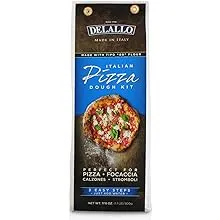 Delallo Italian Pizza Dough Kit, 17.6 Ounces (Pack Of 10)