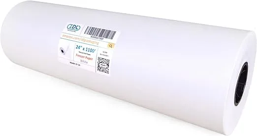 IDL Packaging 24&#034; x 1100&#039; Freezer Paper Roll for Meat and Fish – Plastic Coat...