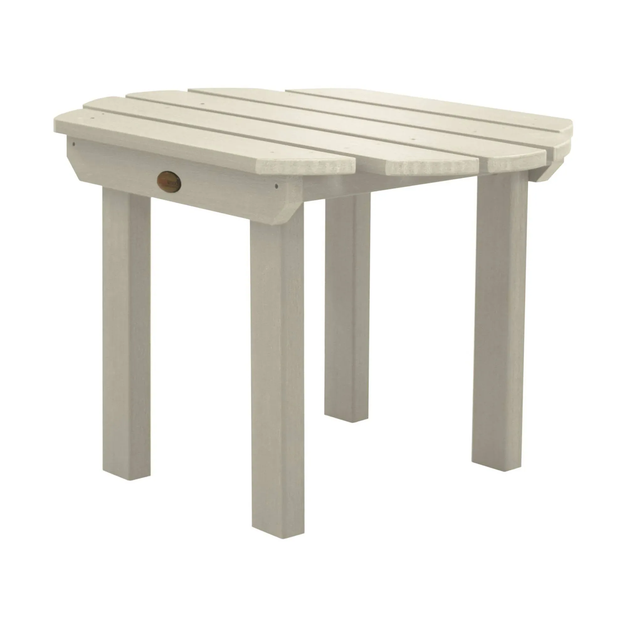 Highwood Classic Westport Coastal Teak Recycled Plastic Outdoor Side Table AD-TBL-CW1-CGE