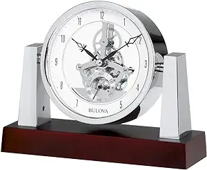 Bulova B7520 Largo Clock, Dark Mahogany Finish