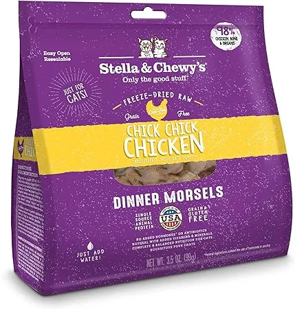 Stella & Chewy's Chick Chick Chicken Dinner Morsels Freeze Dried Cat Food