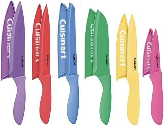 Cuisinart C55-12PC2T Advantage 12pc Ceramic-Coated Color Knife Set