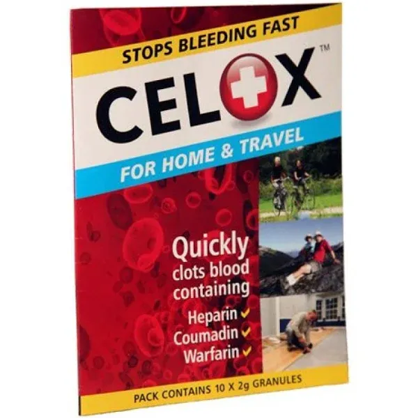 Celox First Aid Temporary Traumatic Wound Treatment 2G, 10-Pack