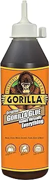 Gorilla Original Brown Polyurethane Glue, 8 Ounce Bottle