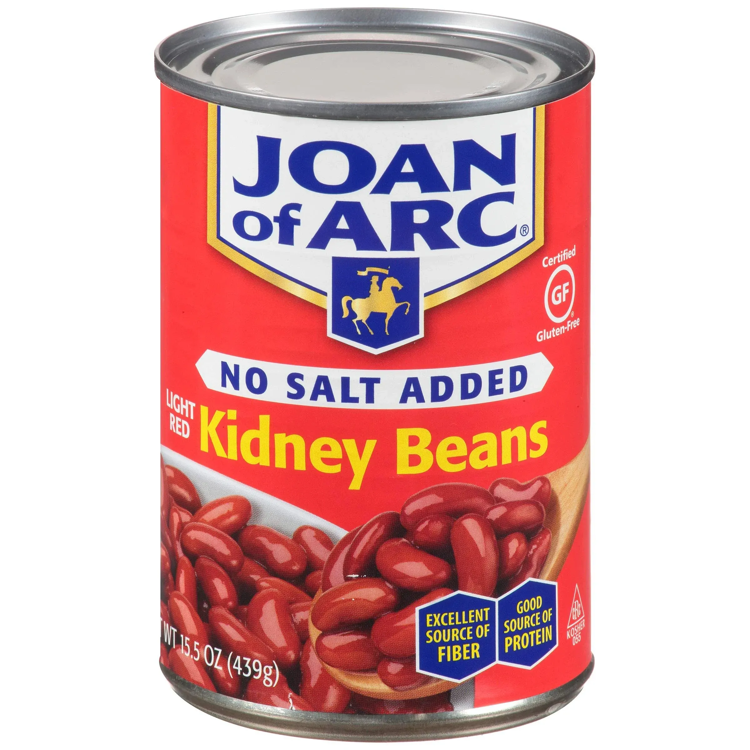 Joan of Arc Beans, Light Red Kidney, No Salt Added, 15.5 Ounce (Pack of 12)