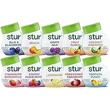 Stur Liquid Water Enhancer | Classic Variety Pack | Naturally Sweetened | Hig...