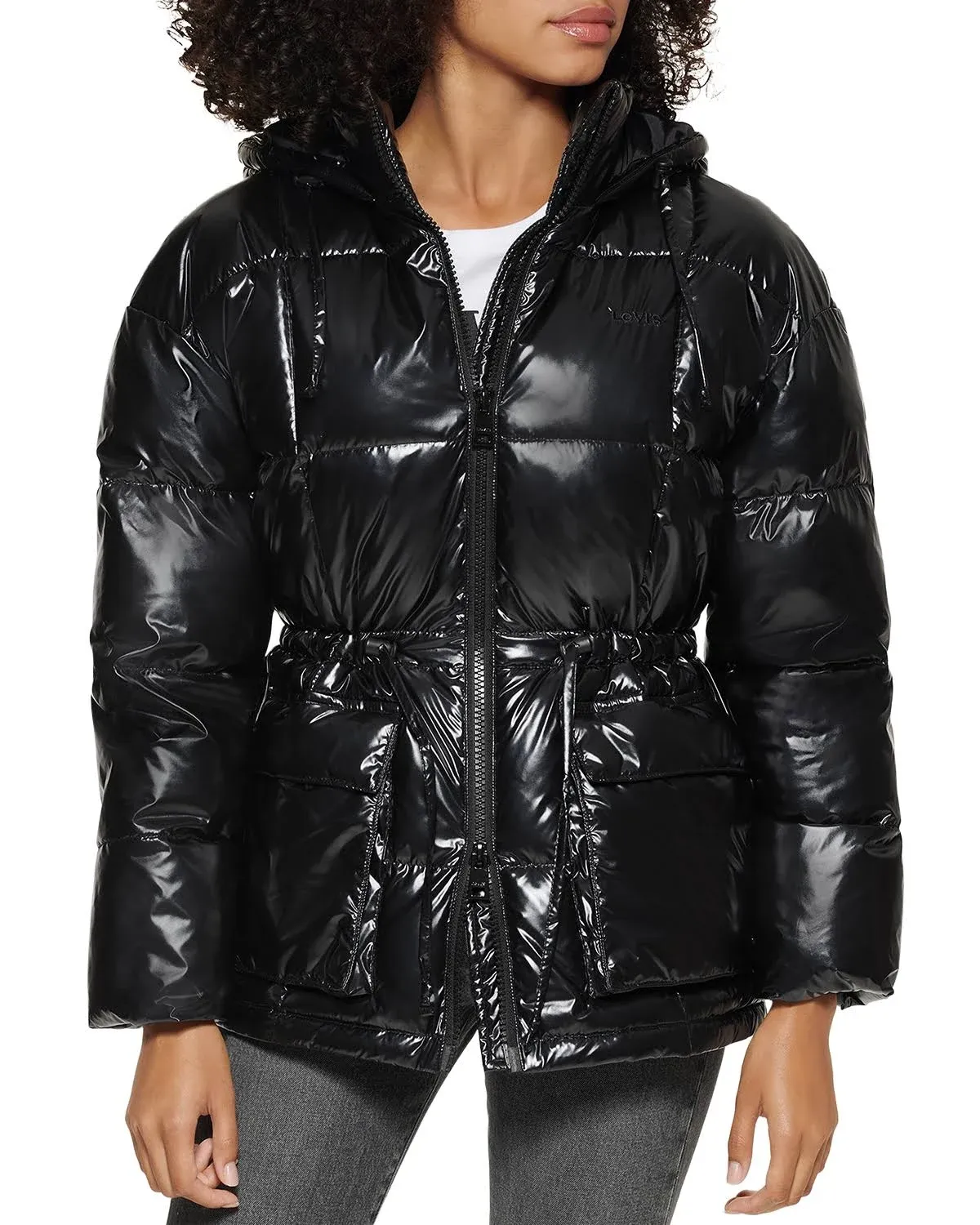 Levi's Women's Quilted Megan Hooded Puffer Jacket