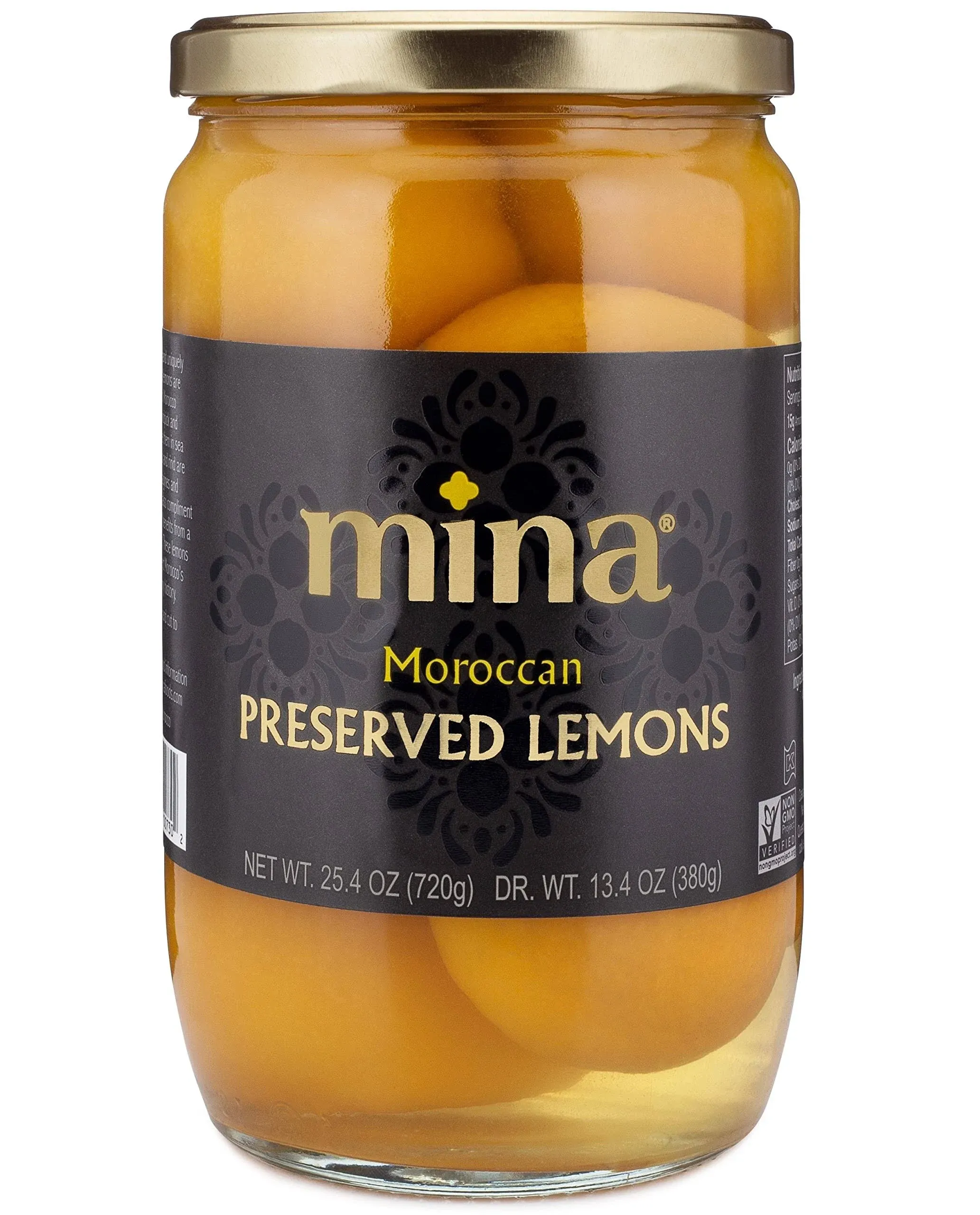 Mina Preserved Lemons, Authentic Moroccan Gourmet Preserved Beldi Lemons, 25.4 OunceMina Preserved Lemons, Authentic Moroccan Gourme…