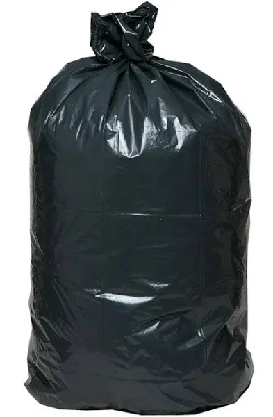 Premium Trash Bags Rolls  40&#034;x46&#034; 1.5Mil  Black Super Heavy  Lot of 100