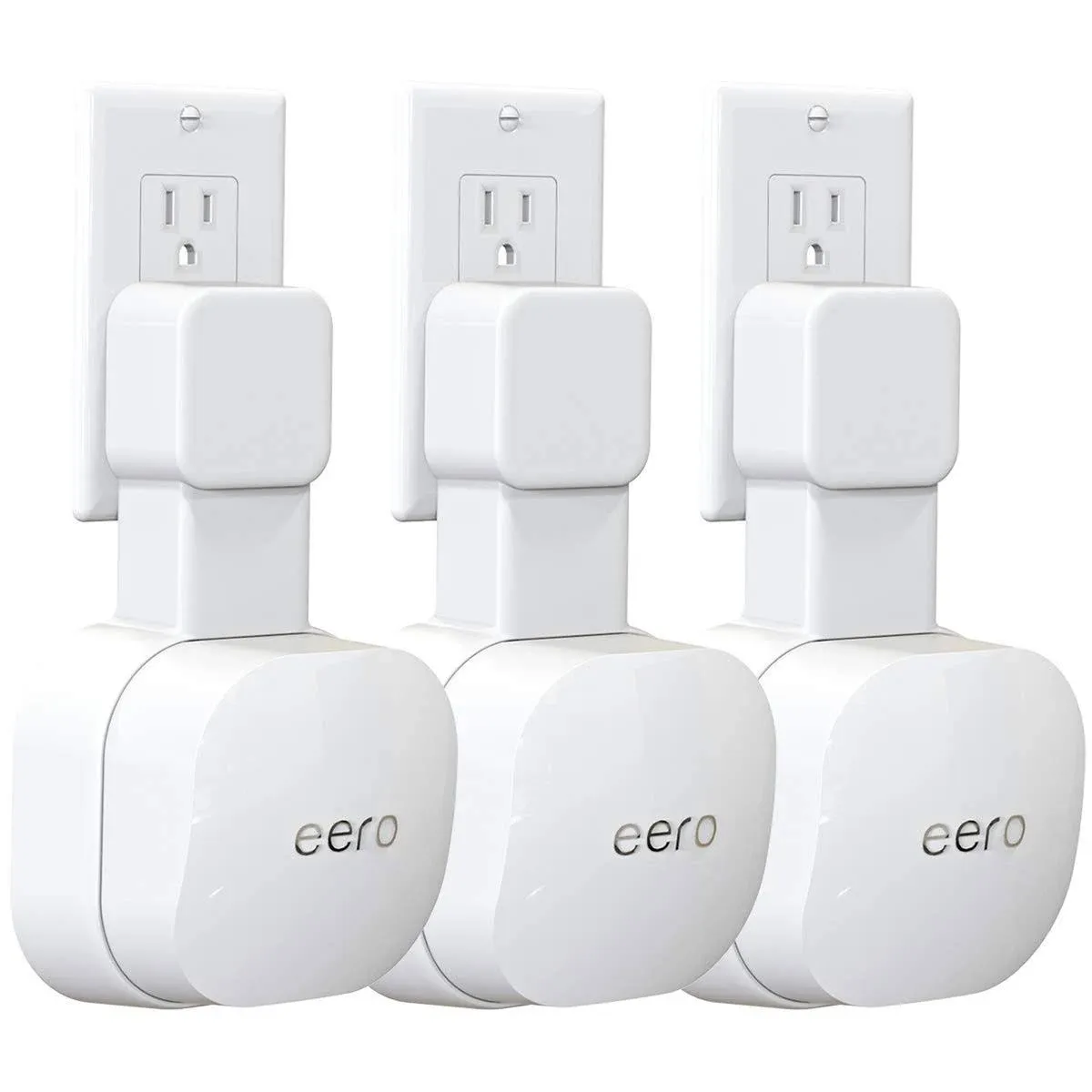 Outlet Wall Mount Only for Eero 6 Dual-Band Mesh Wi-Fi 6 System Not Fit for Eero Pro 6, No Messy Wires Space Saving Easily Be Moved Outlet Mount Hold