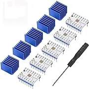 5 Adet TMC2208 3D Yazıcı Adım Motoru Sürücüsü, DORHEA TMC2208 V1.2 Adım Sürücü Modülü Isı Emici Tornavida 3D Yazıcı Kontrol Cihazı Anakartları Reprap Ramps1.4 MKS Prusa i3 Ender-3 Pro