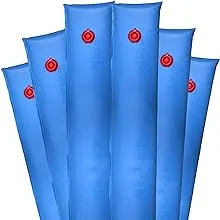 16 Gauge 4&#039; Single Chamber Water Tube Swimming Pool Cover Closing - Blue 6 Pack