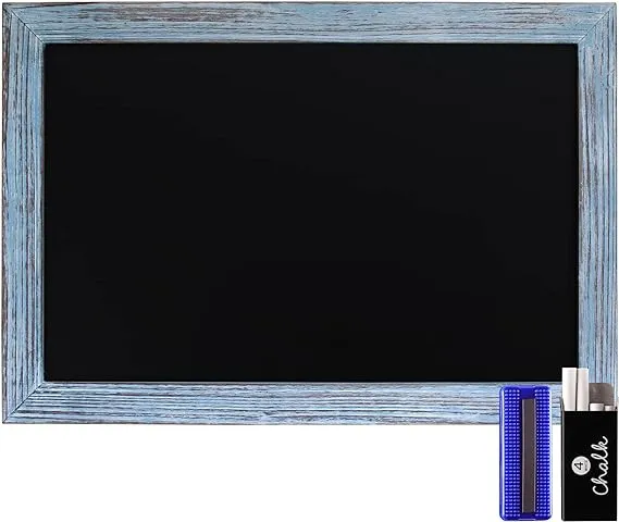 HBCY Creations Rustic Blue Magnetic Wall Chalkboard