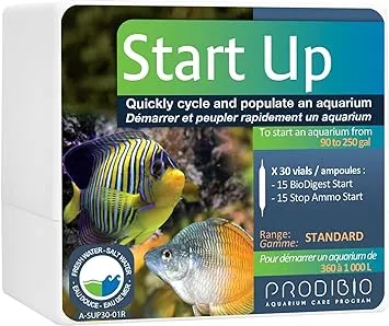 Prodibio Start Up, Bacteria Starter Kit, Fresh and Saltwater, 30/1 mL vials, 30 gal and up