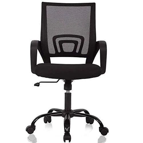 Office Chair Desk Chair Computer Chair Ergonomic Mid Back Mesh Chair with Lumbar Support & Armrest Modern Adjustable Height Swivel Task Executive.