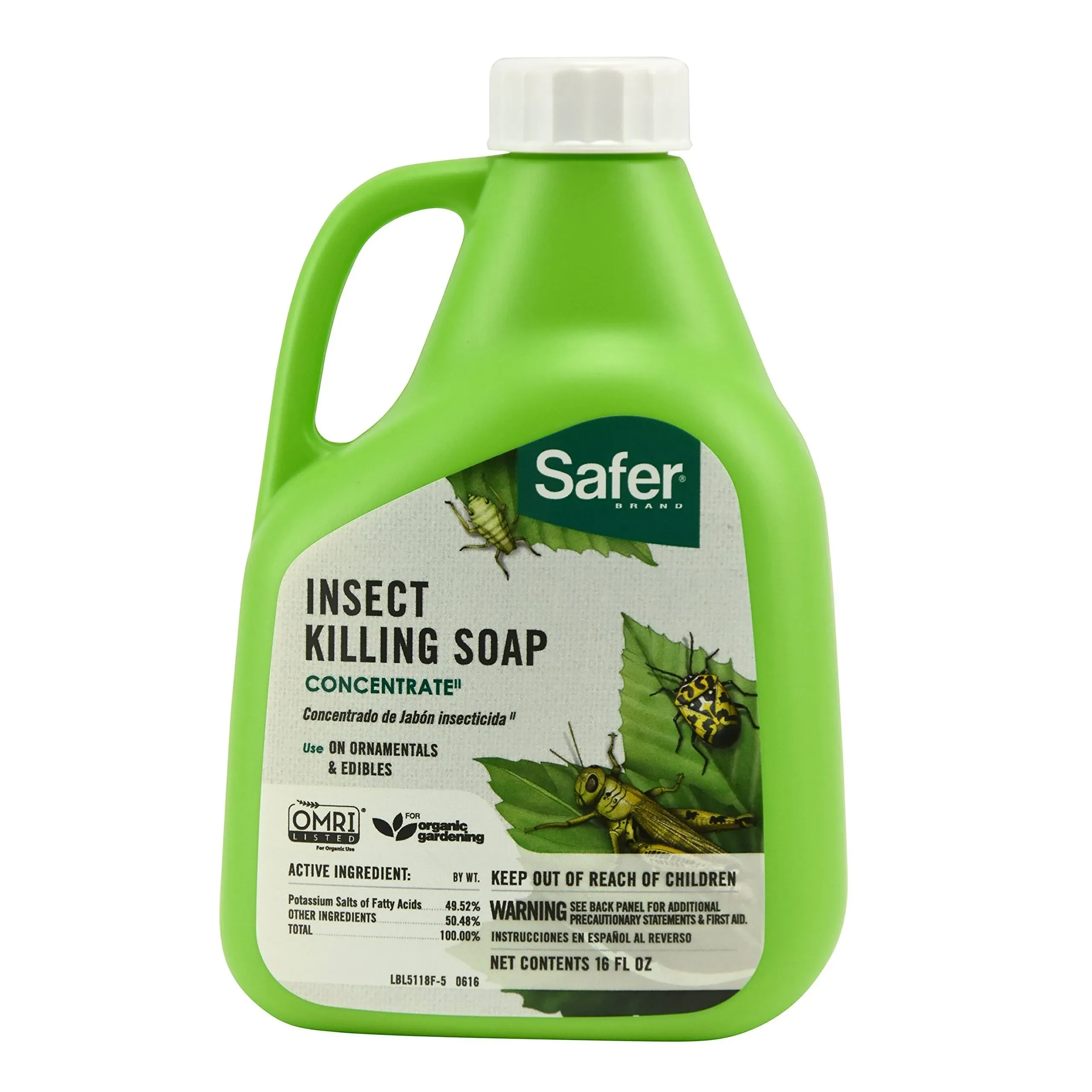 Safer Insect Killing Soap Concentrate, 16 oz.