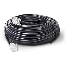 Phone Line Cord 50 Feet - Modular Telephone Extension Cord 50 Feet - 2 Conduc...