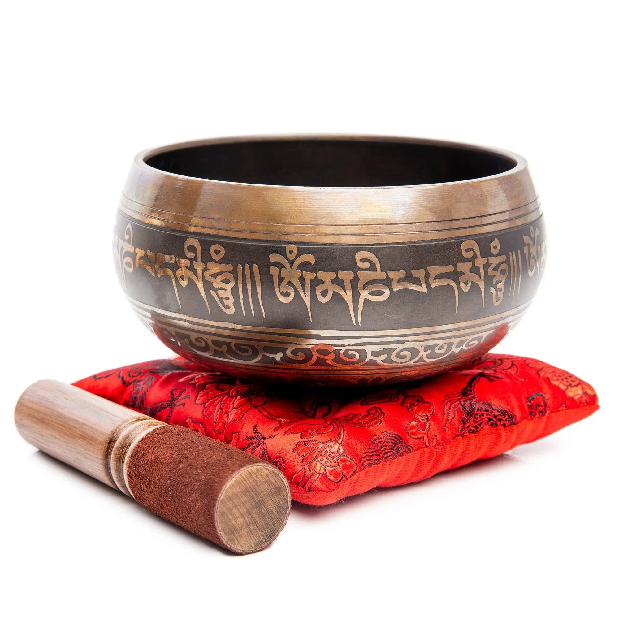 Tibetan Singing Bowl Set - 4" Easy to Play Authentic Handmade for Meditation ...