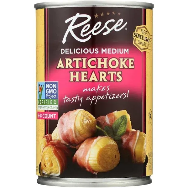 Reese Artichoke Hearts - Delicious Medium - Case of 12 - 14 oz.