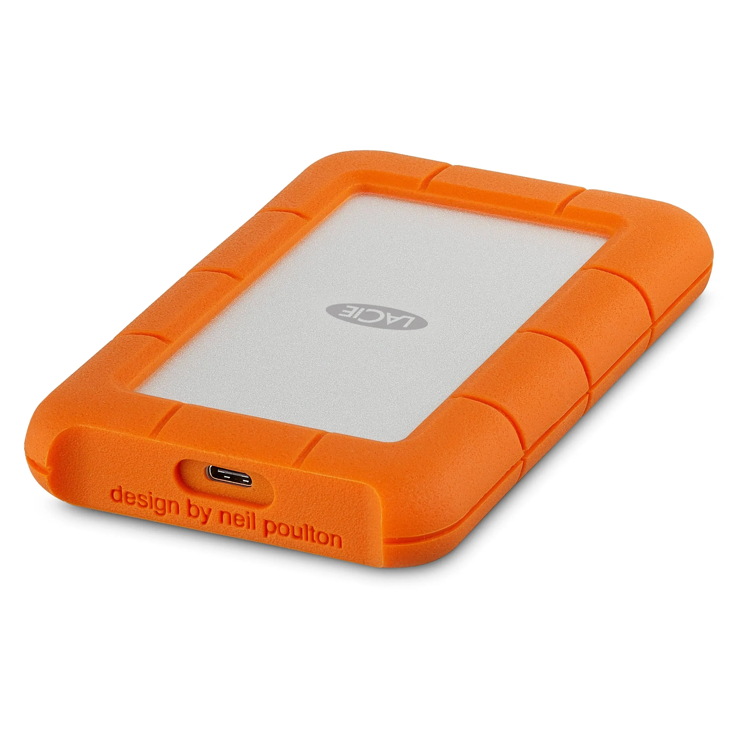 LaCie Rugged USB-C 5TB External Hard Drive Portable HDD – USB 3.0, Drop Shock Dust Rain Resistant Shuttle Drive, for Mac and PC Computer Desktop Workstation Laptop, 1 Month Adobe CC (STFR5000800)