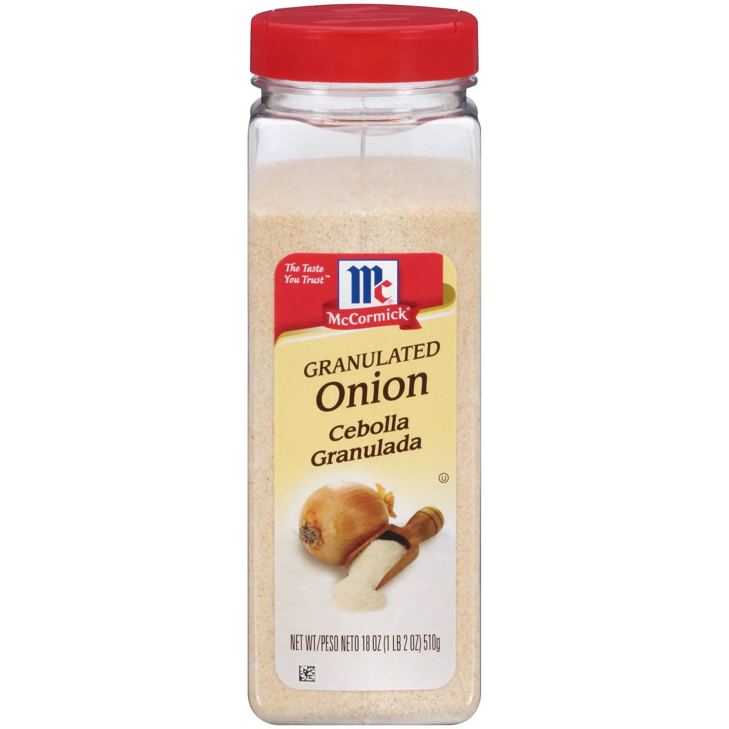 McCormick Granulated Onion, From Whole, White Onions, For Bringing Consistent Onion Flavor to Meals & Recipes, 18 oz