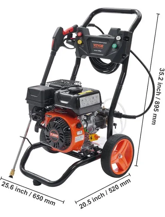 Bentism GAS Pressure Washer GAS Powered Washer 3600 PSI 2.6