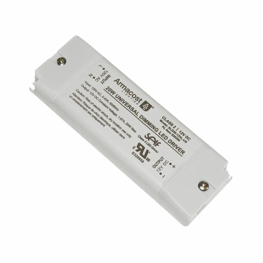 Armacost Lighting 820200 Dimmable Power Supply 20 Watt Gray