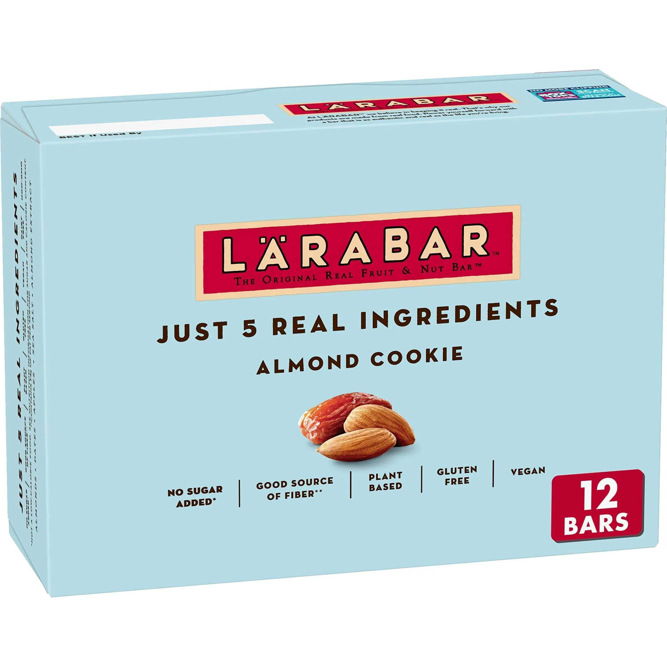 Larabar Fruit & Nut Bar, Almond Cookie - 12 pack, 1.6 oz bars