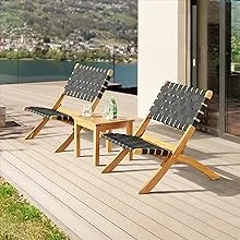 Alaterre Furniture Barre 3-Piece Outdoor Bistro Set