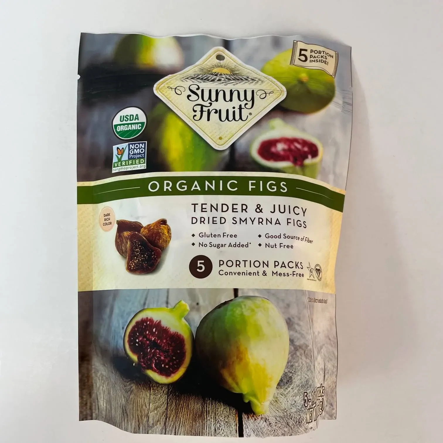 Sunny Fruit Organic Figs, Organic Figs Tender and Juicy Dried Smyrna Figs