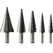 Neiko 10198A 5 PC Metric Step Drill Bit Set