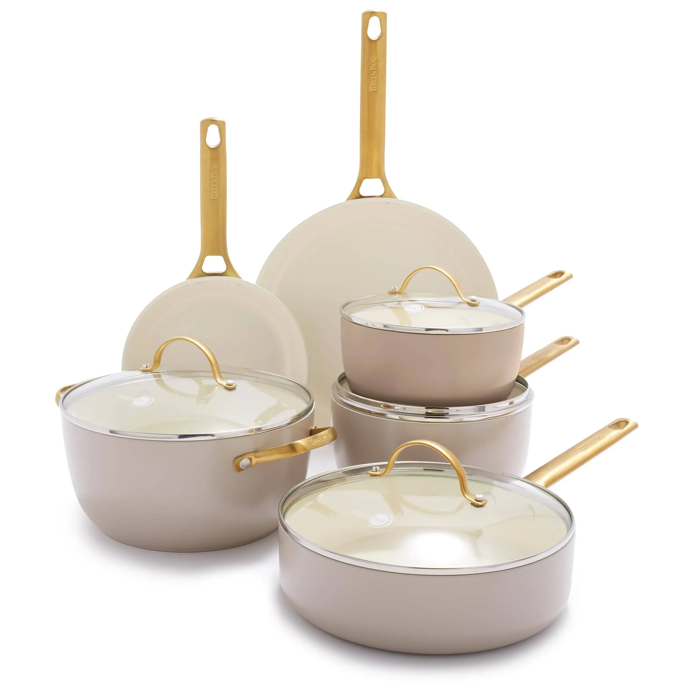 GreenPan - Reserve Ceramic Nonstick 10-Piece Cookware Set - Twilight