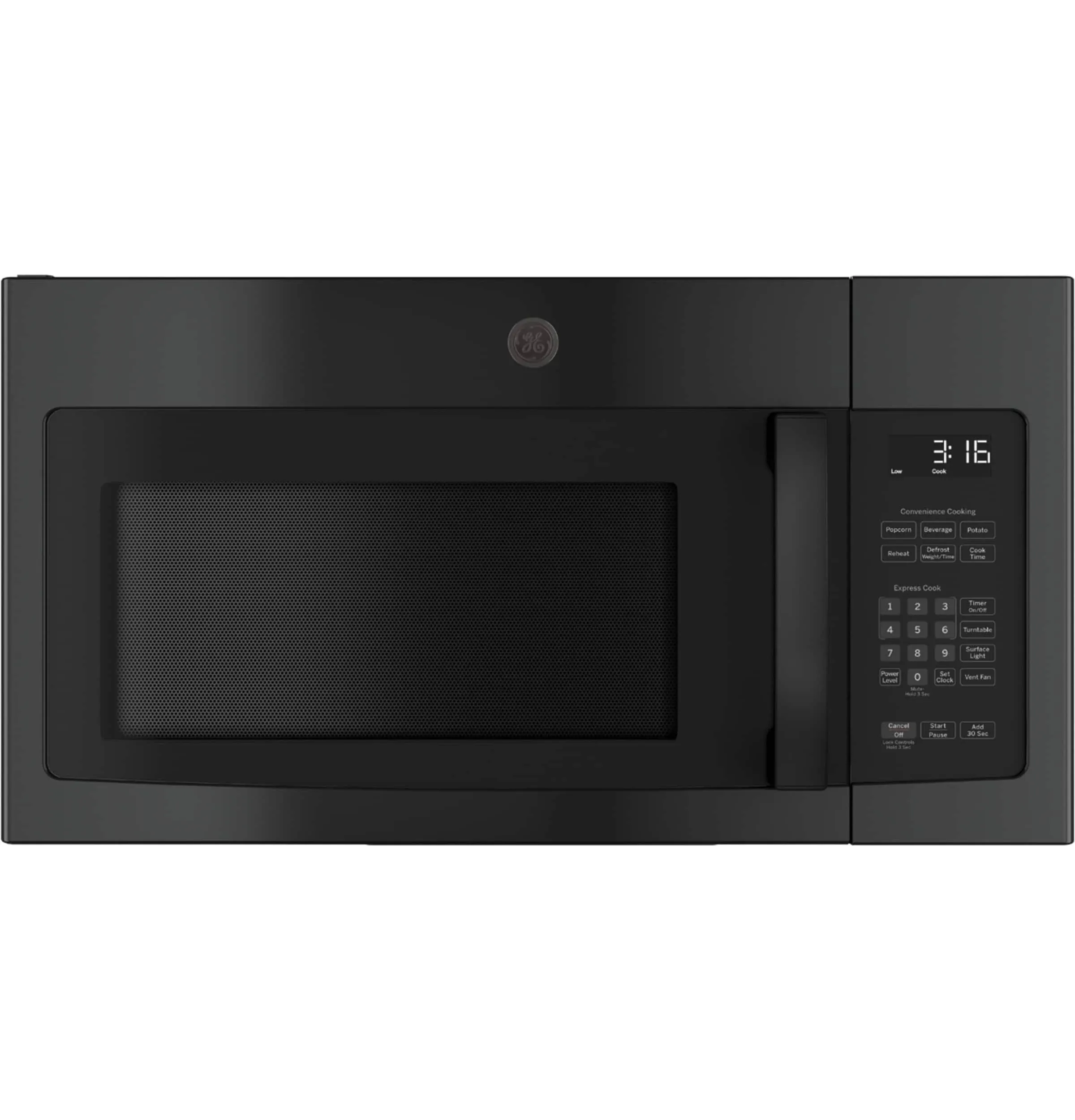 GE JVM6175DKBB 1.7 Cu. ft. Over-the-Range Sensor Microwave Oven Black