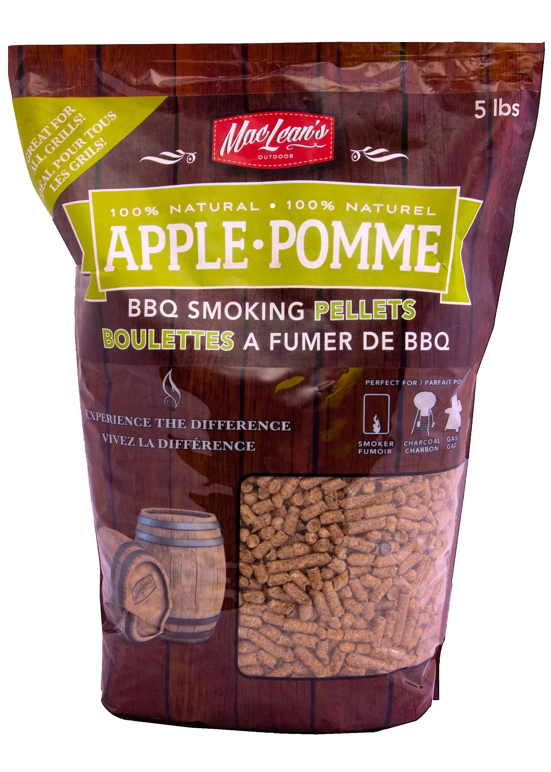 MacLean's Authentic Apple Wood Smoking Pellets