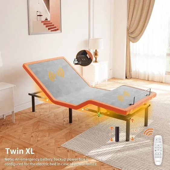 3000 Massaging Adjustable Bed with Wireless Remote ESHINE